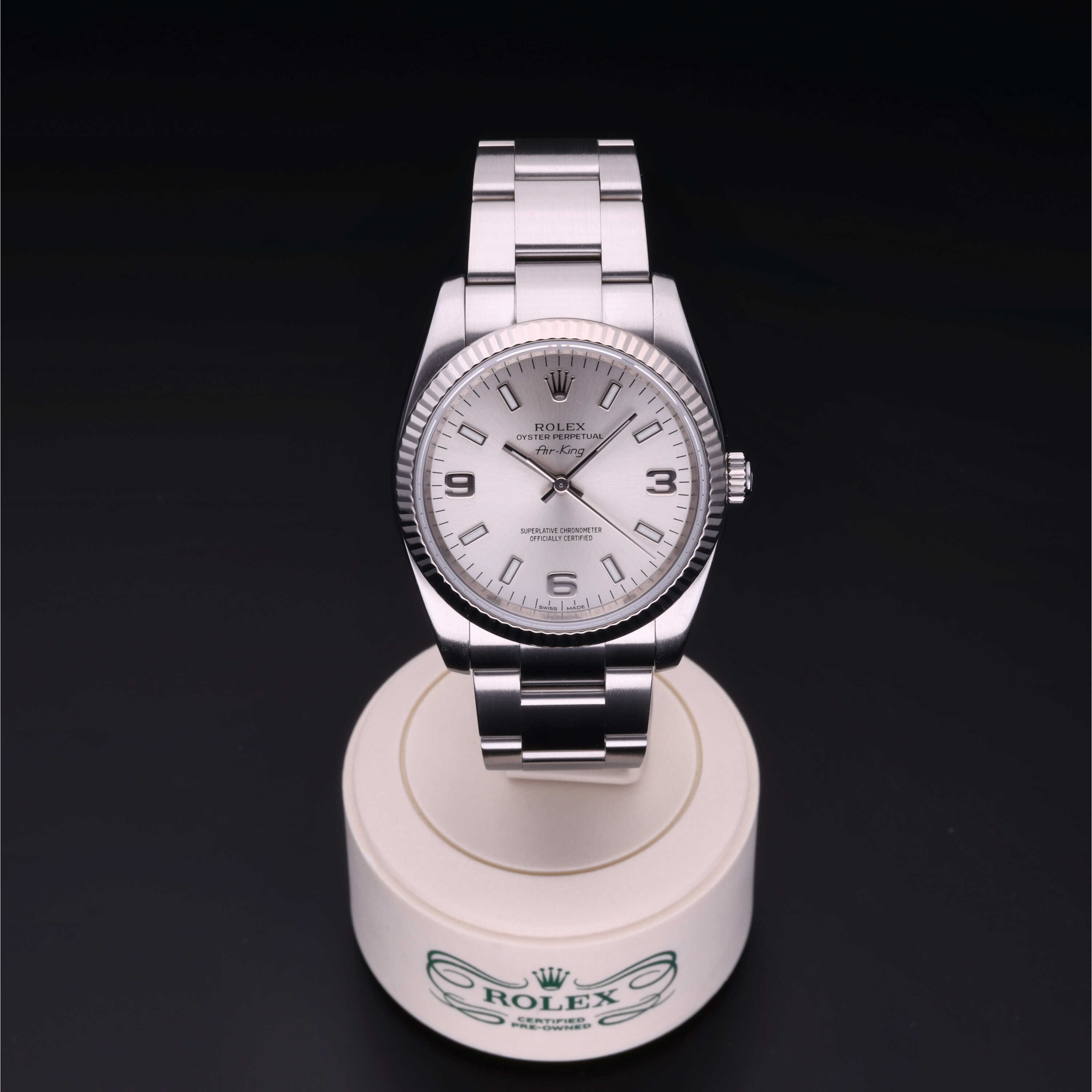 Rolex air king white online