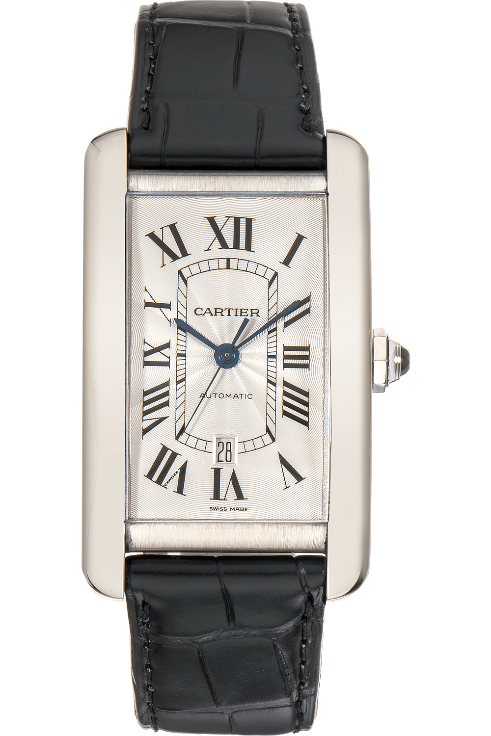 cartier tank americaine white gold womens watch