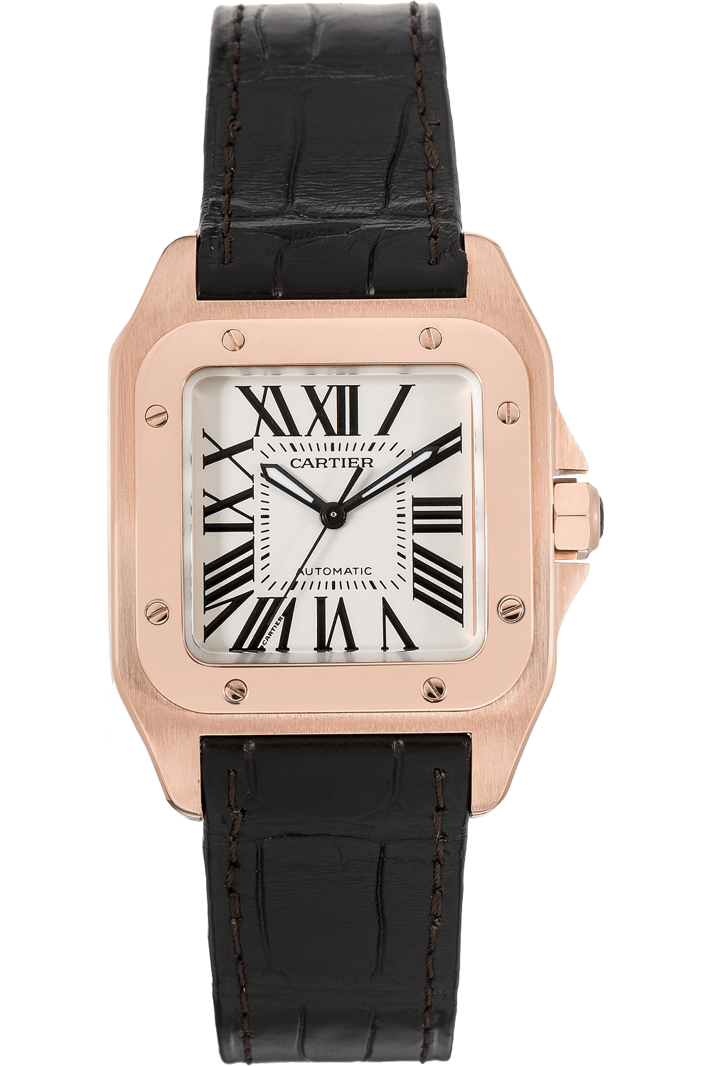 cartier santos 100 rose gold