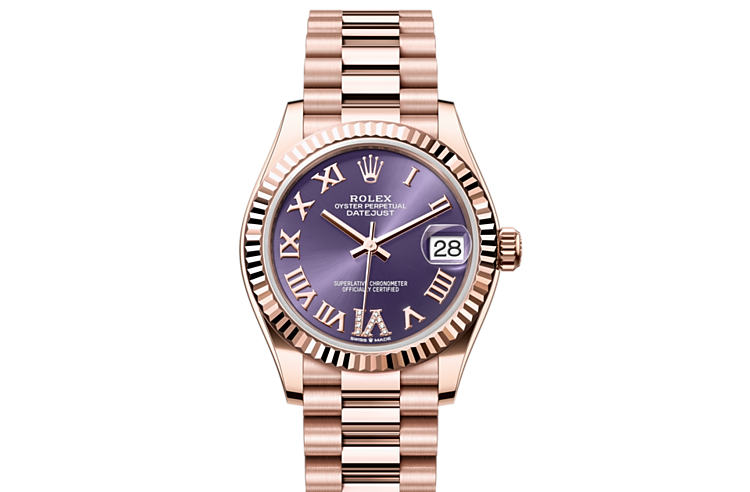 Rolex oyster perpetual shop datejust 31 rose gold