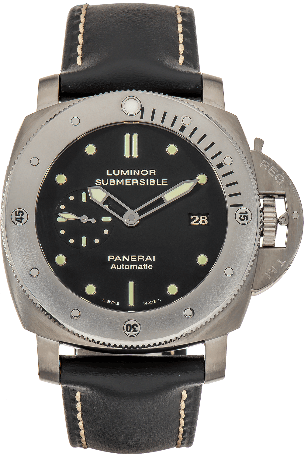 Pre Owned Panerai Luminor Submersible 1950 3 Days Titanium Automatic
