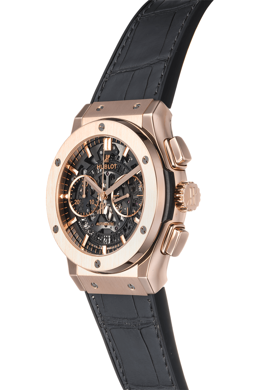 ホロロ Hublot Classic Fusion Aerofusion Titanium Skeleton Dial 45mm 525
