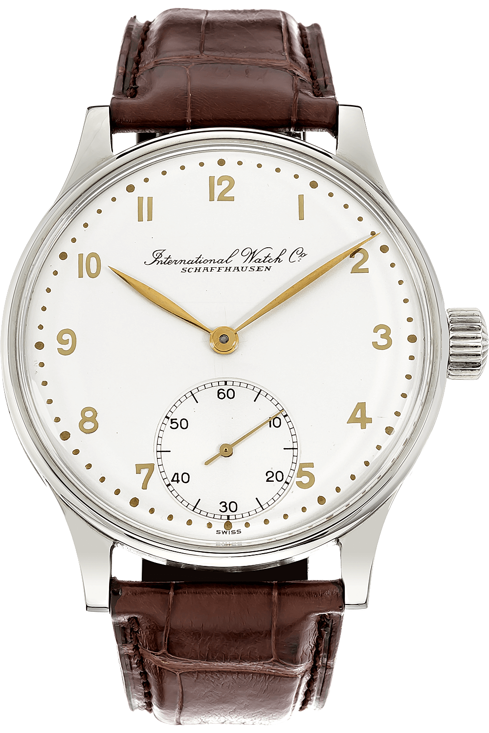 Pre Owned IWC Schaffhausen Portuguese Vintage Circa 1940s Stainless Steel Manual
