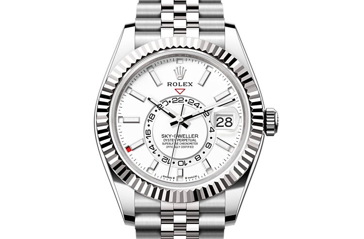 Sky dweller two cheap tone white dial