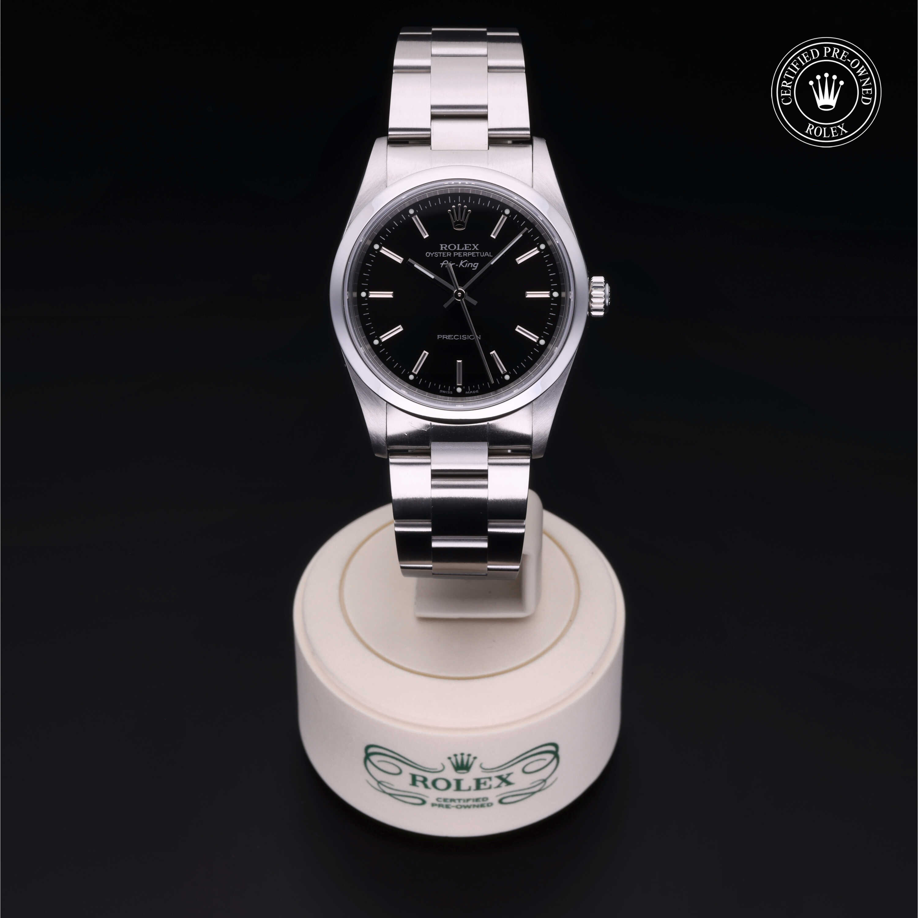 Rolex oyster perpetual sale noir