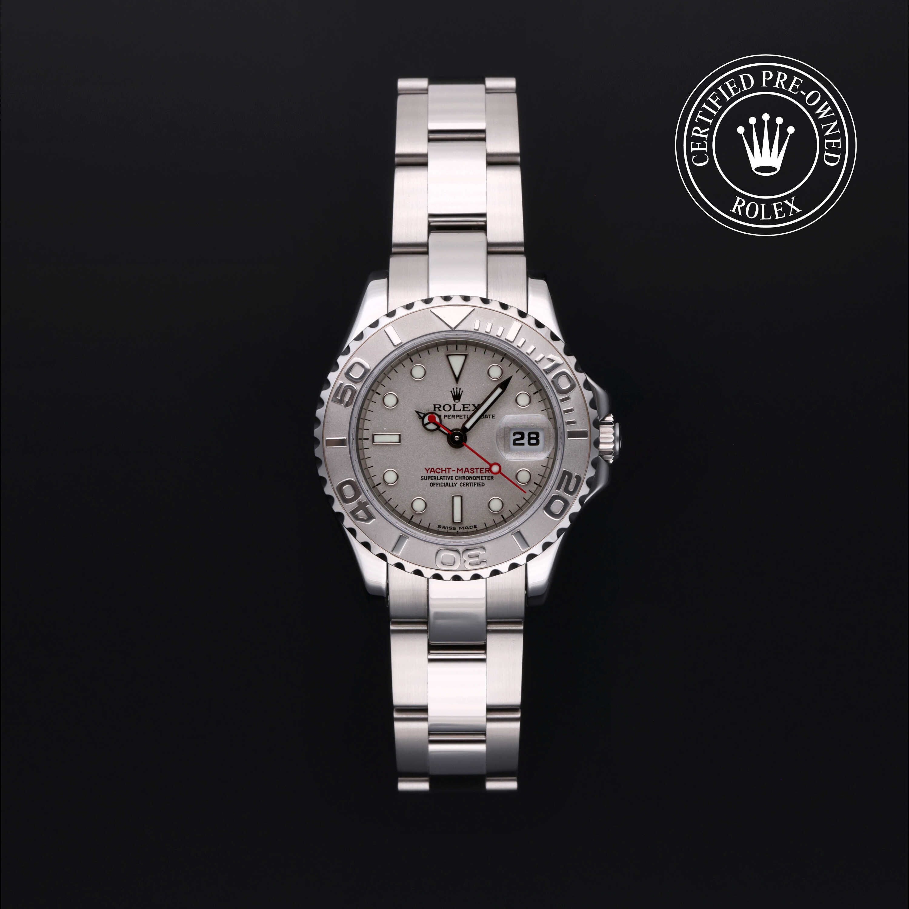 Rolex Yacht-Master Platinum and Stainless Steel Wristwatch (2005