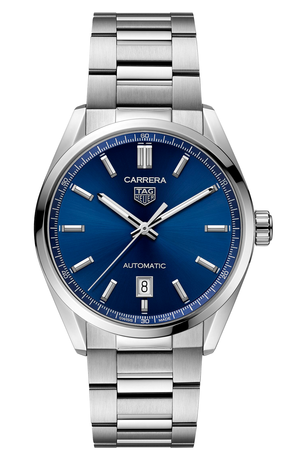 TAG Heuer Carrera Calibre 5 Automatic Mens Blue Watch WBN2112.BA0639