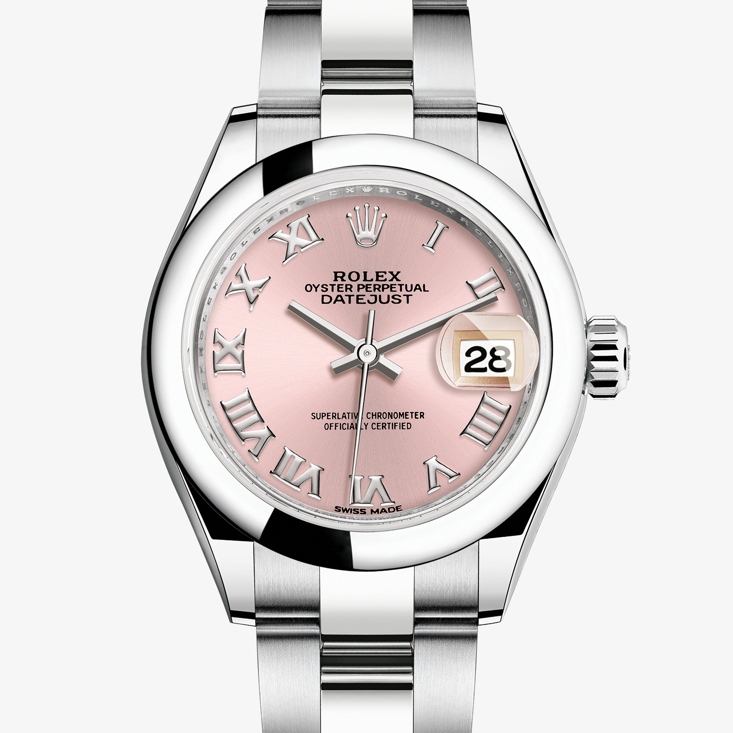 rolex lady datejust 28 oystersteel