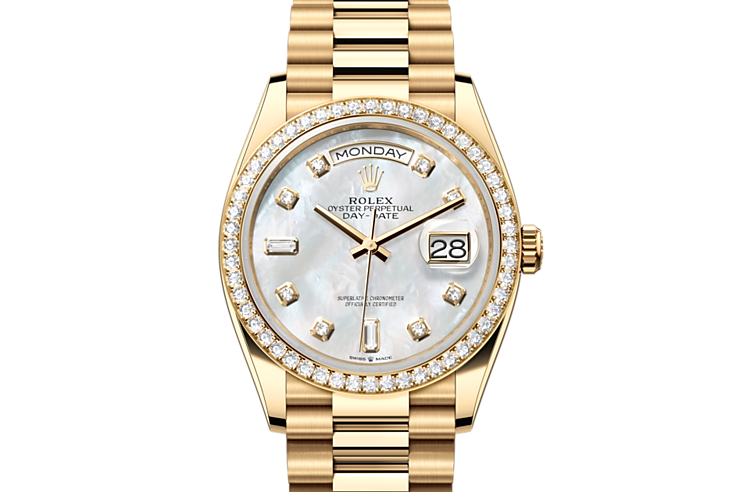 Rolex day clearance date yellow gold