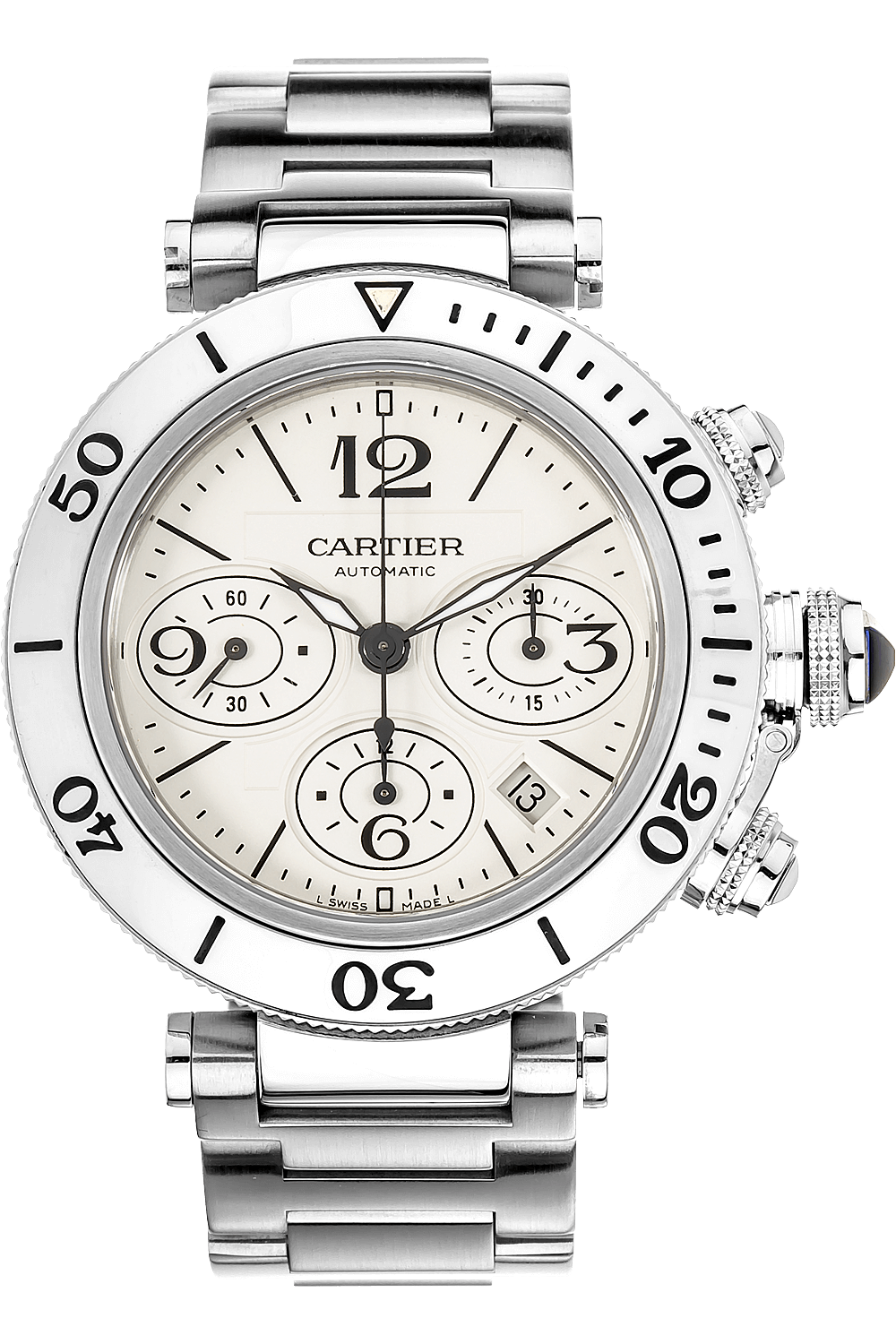 Pre Owned Cartier Pasha Seatimer Chronograph W31089M7
