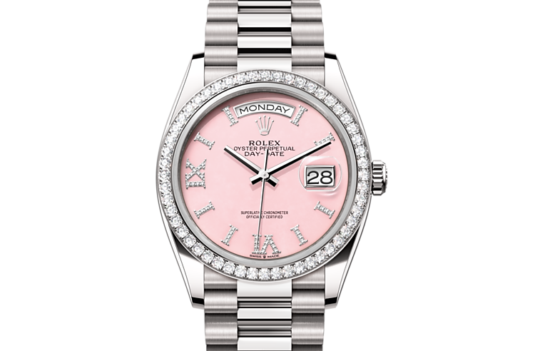 Rolex day new arrivals date pink dial
