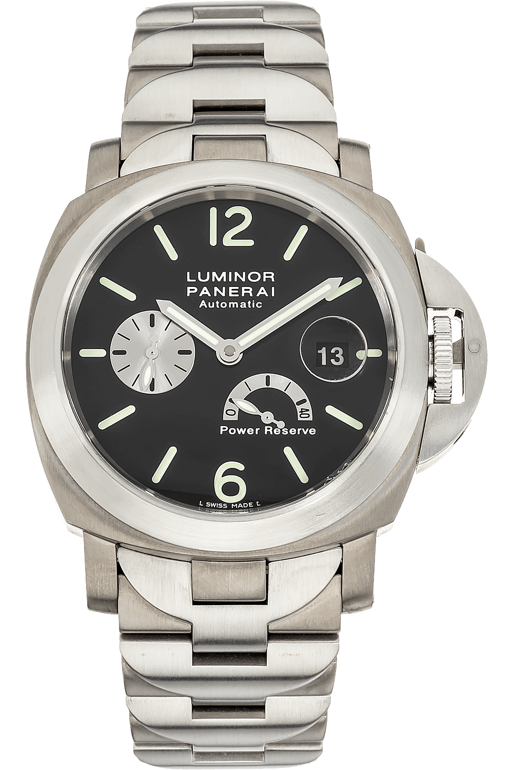 panerai luminor power reserve titanium