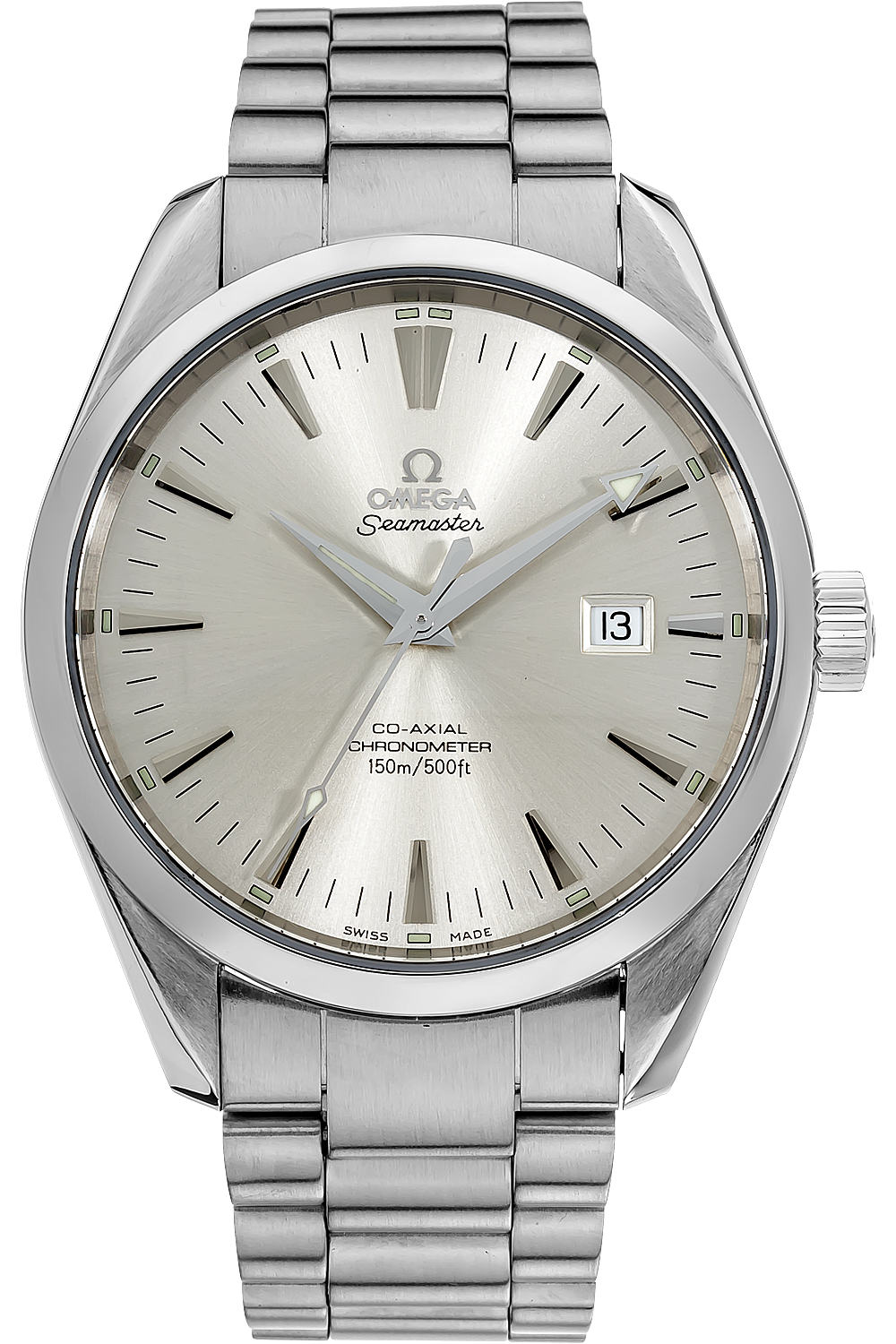 Pre Owned Omega Seamaster Aqua Terra Co Axial Stainless Steel Automatic