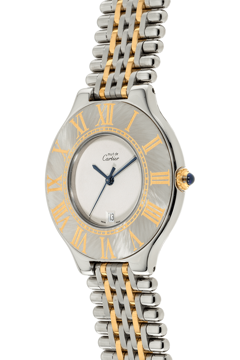 Cartier Must De 21 SM W10073R6 2コマ w10052f4-pre-owned-cartier-