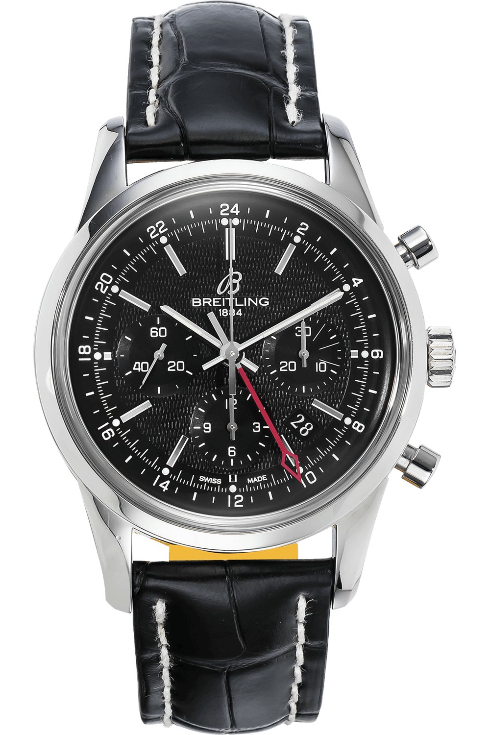 Breitling Men's Transocean GMT Chronograph Limited Edition Stainless Steel Automatic Watch (AB0451) | 43 mm Diameter | Certified Pre-owned | Tourneau