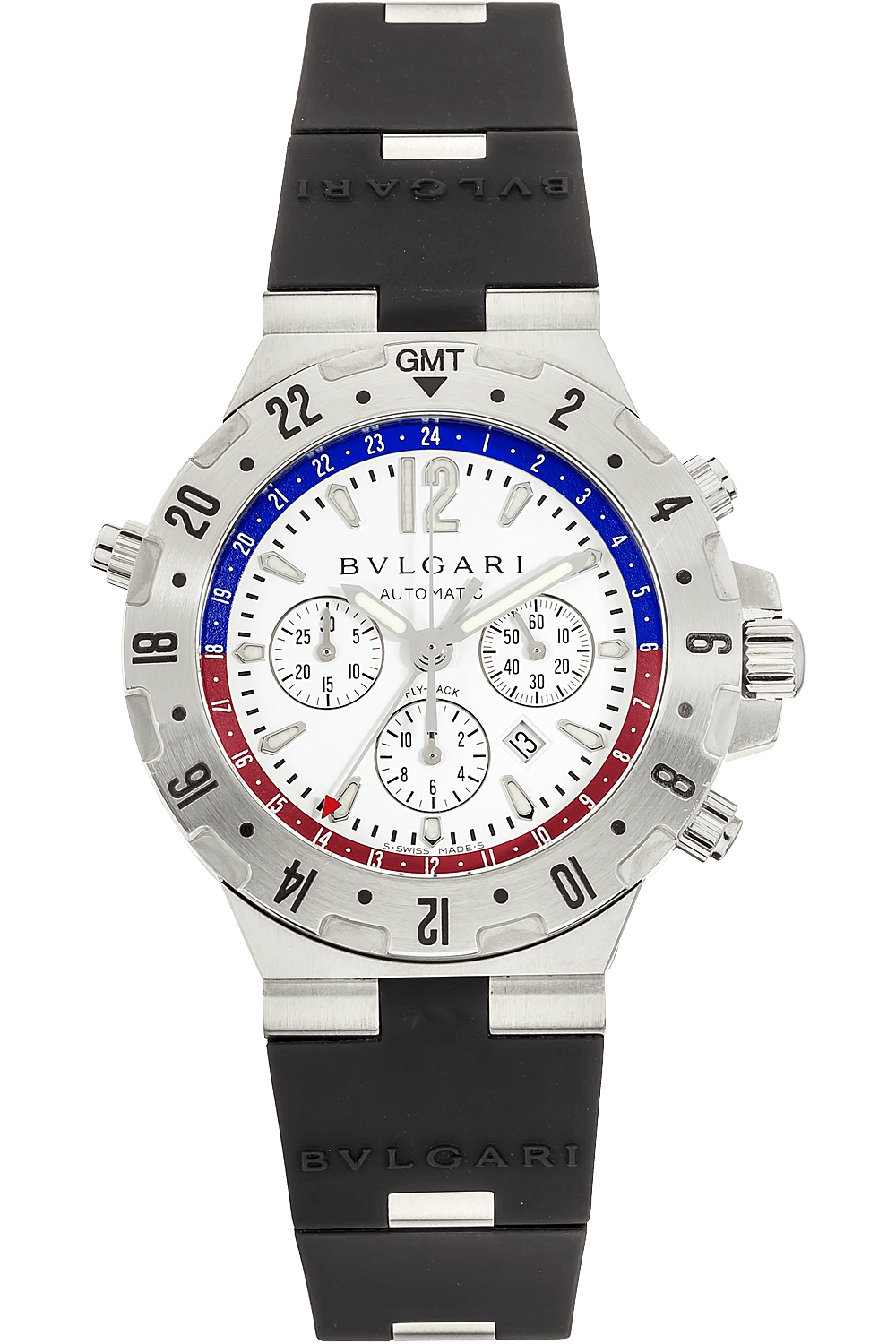 bulgari diagono professional chrono gmt flyback