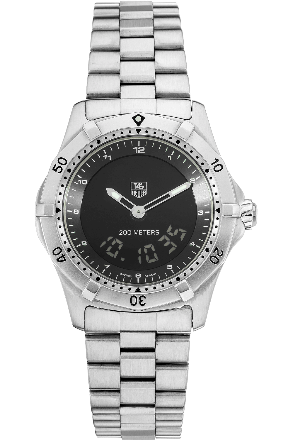 Pre Owned TAG Heuer 2000 Series Multigraph Stainless Steel Quartz