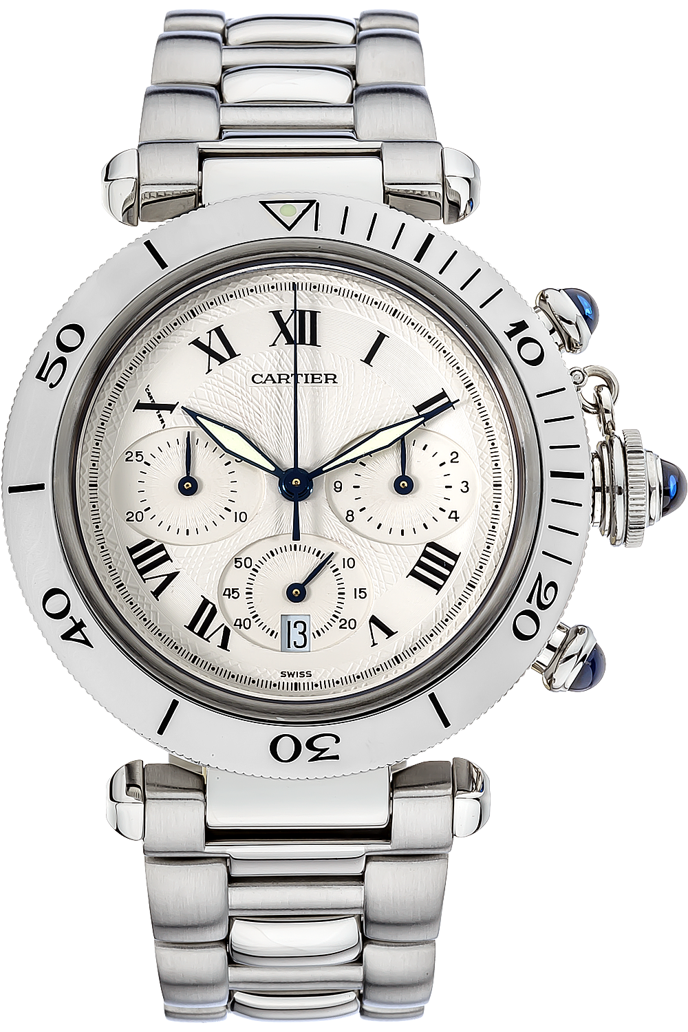 Pre-Owned Cartier Pasha Diver Chronograph Quartz (W31018H3)