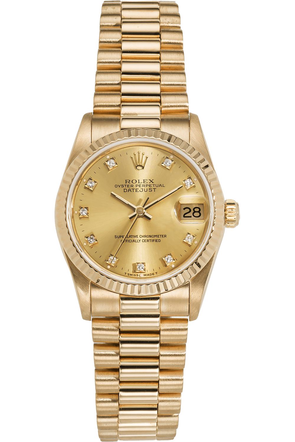 Rolex Datejust Yellow Gold Automatic Watch (68278) - Unisex - 31 mm Diameter - by Tourneau|Bucherer