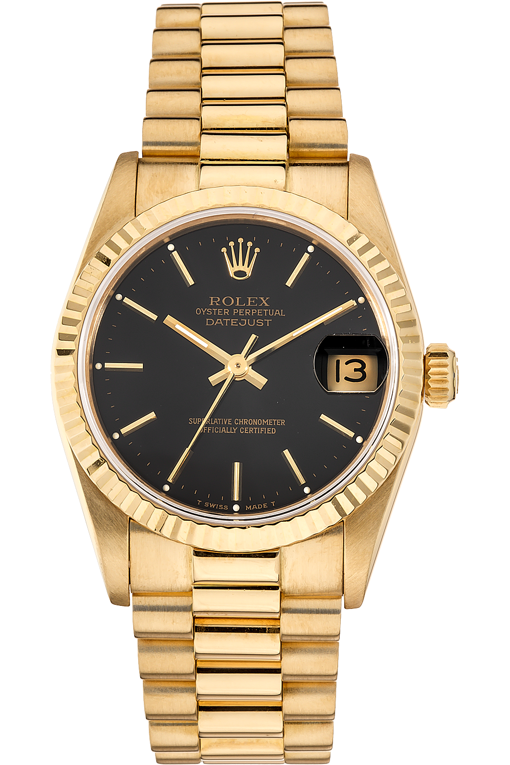 datejust circa 1987 yellow gold automatic