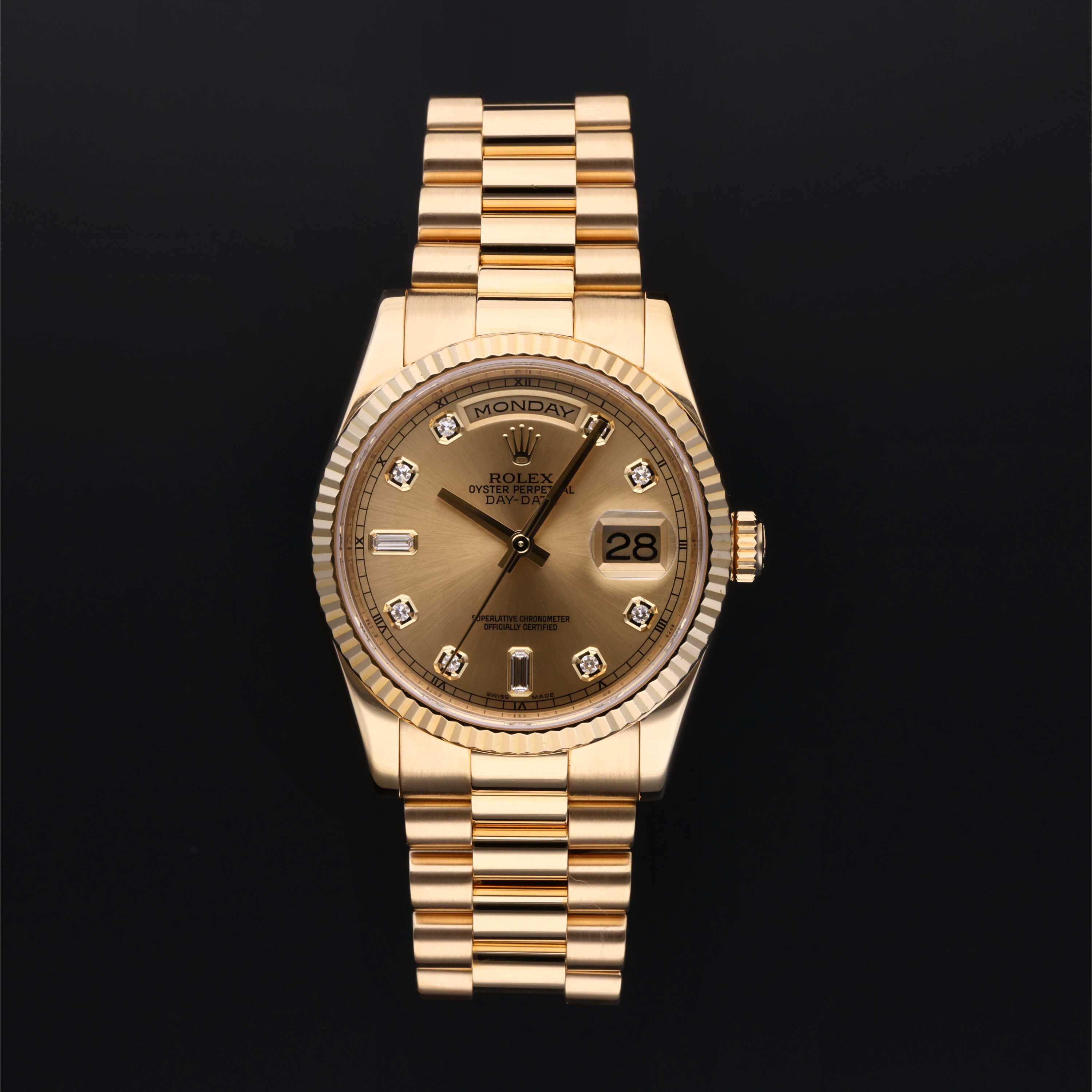 Rolex Certified Pre-Owned Day-Date 36 mm in Yellow Gold, 118238 ...