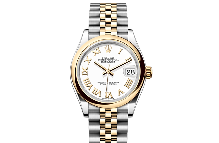 Rolex datejust half gold sale