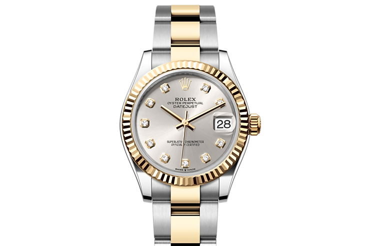 Rolex oyster 31 mm oystersteel and yellow store gold
