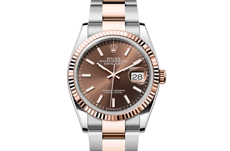 Rolex datejust top 36 everose gold