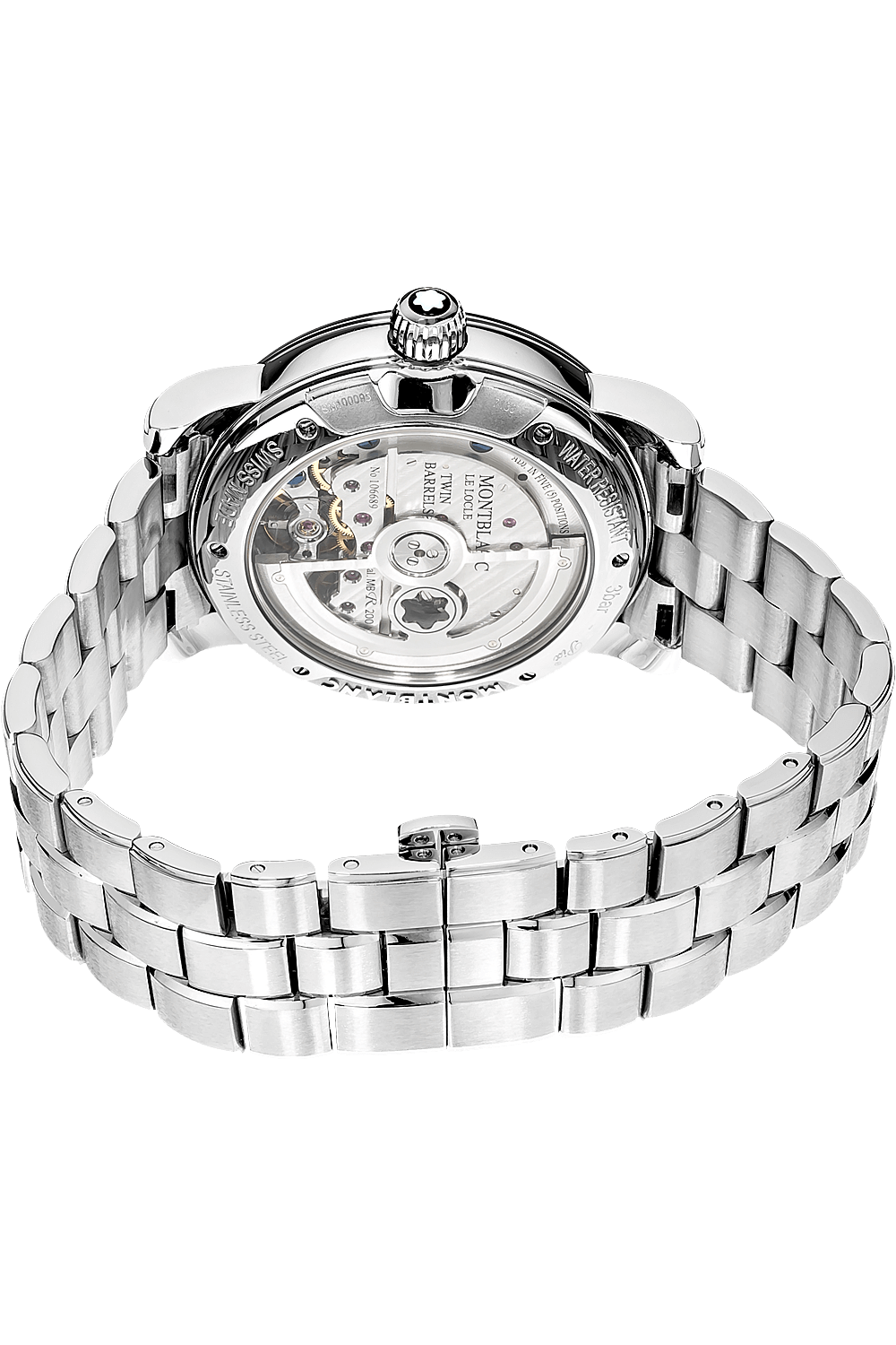 Pre-Owned Montblanc Nicolas Rieussec GMT Stainless Steel Automatic