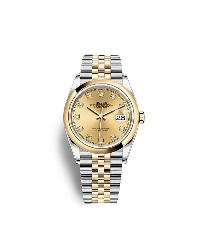Rolex Datejust in Oystersteel and gold, m1262030017 Tourneau