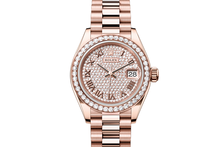 Rolex ladies rose online gold
