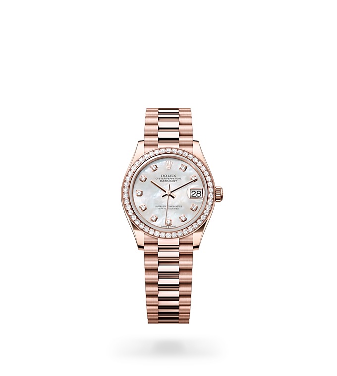 Datejust rose gold hot sale diamond