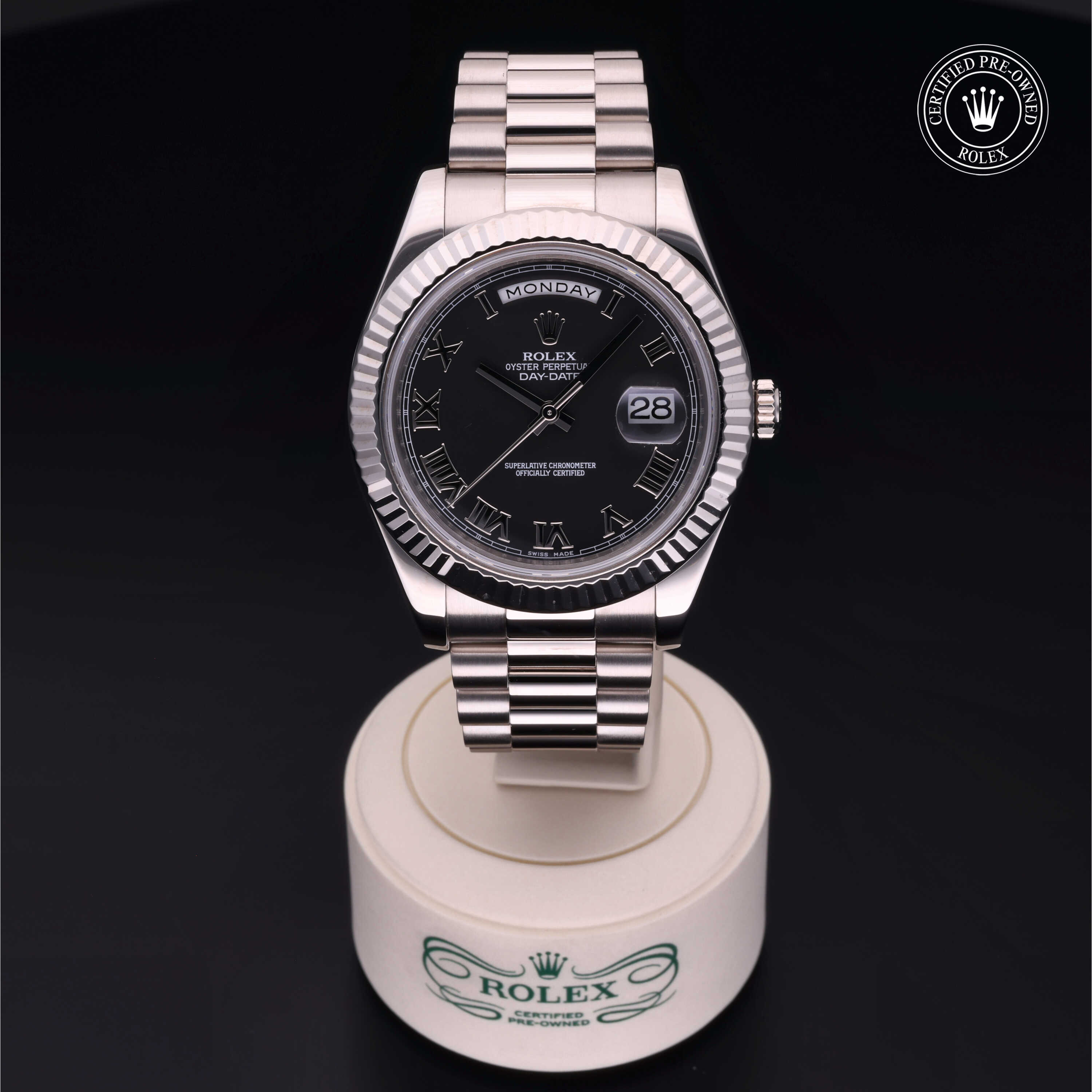 Rolex day date discount ii white gold