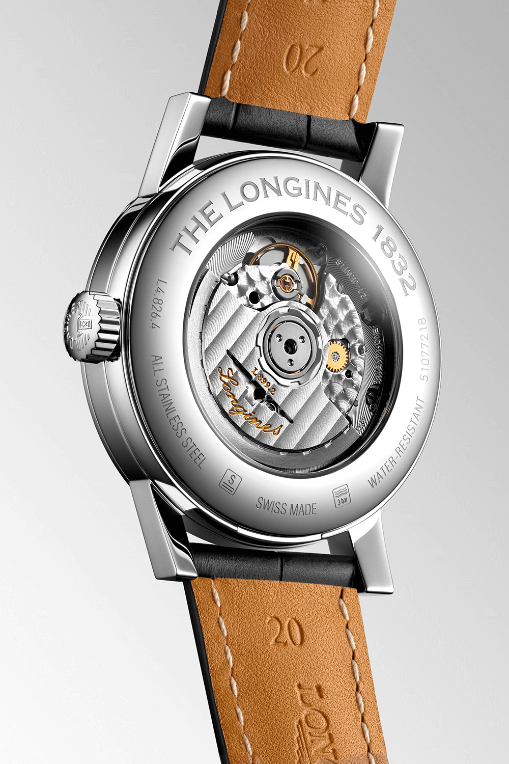 Longines 1832 40mm Moonphase Alligator Strap (L4.826.4.92.2)