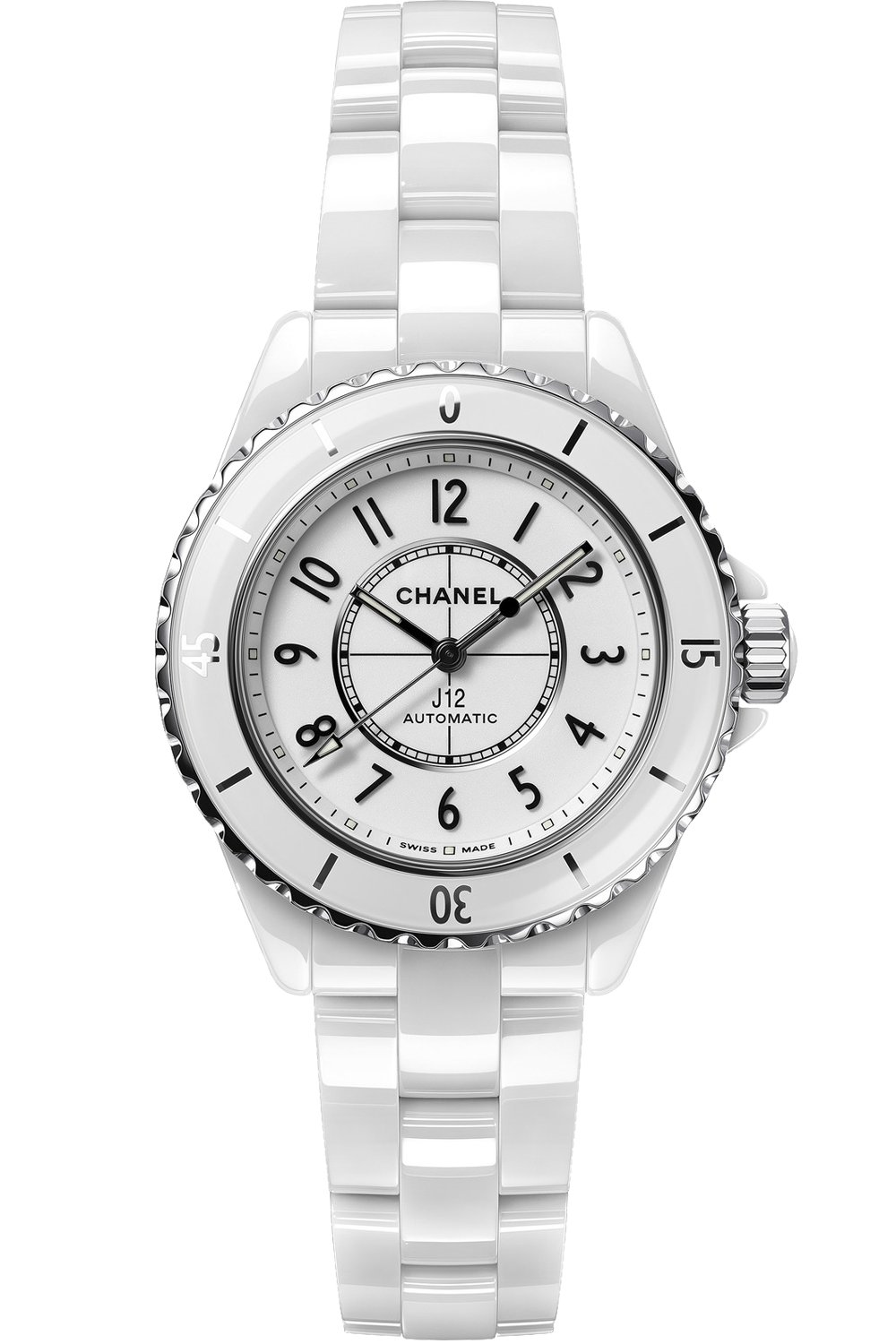 white chanel ceramic watch