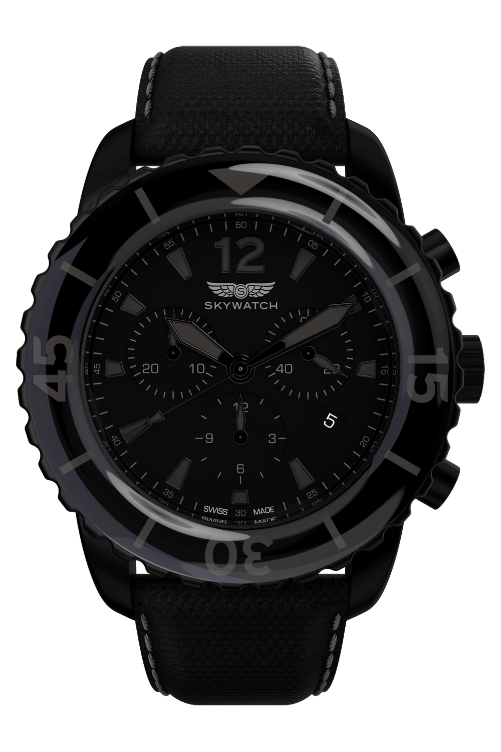 Skywatch 44mm Chrono Black IP (CCI013)