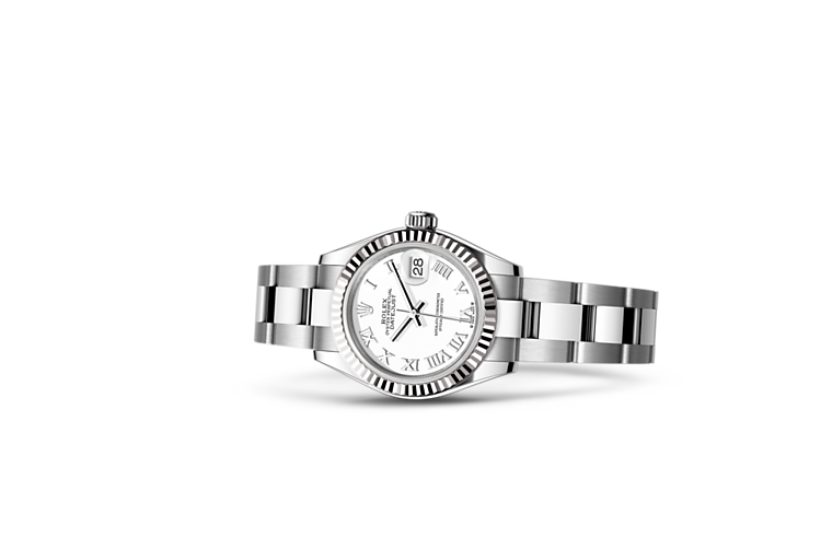 Rolex Lady Datejust in White Rolesor combination of Oystersteel