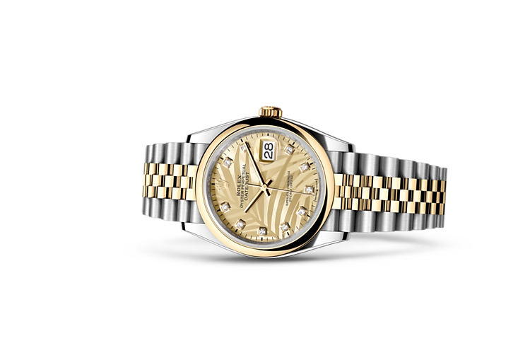 Rolex Datejust in Yellow Rolesor - combination of Oystersteel and 