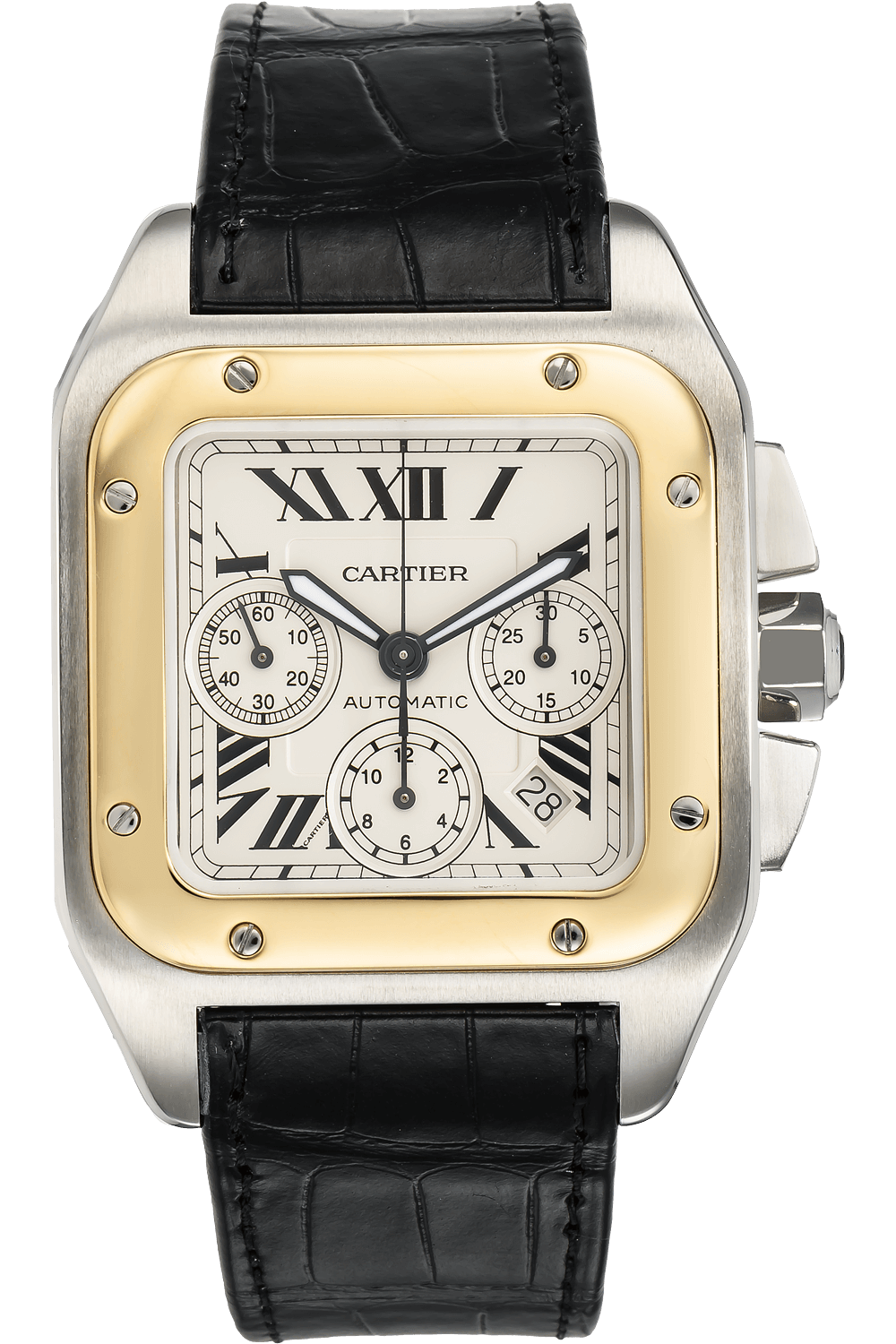 Pre Owned Cartier Santos 100 Chronograph W20091X7