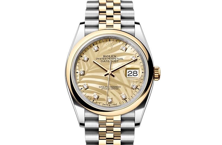 Rolex Datejust in Yellow Rolesor - combination of Oystersteel and 