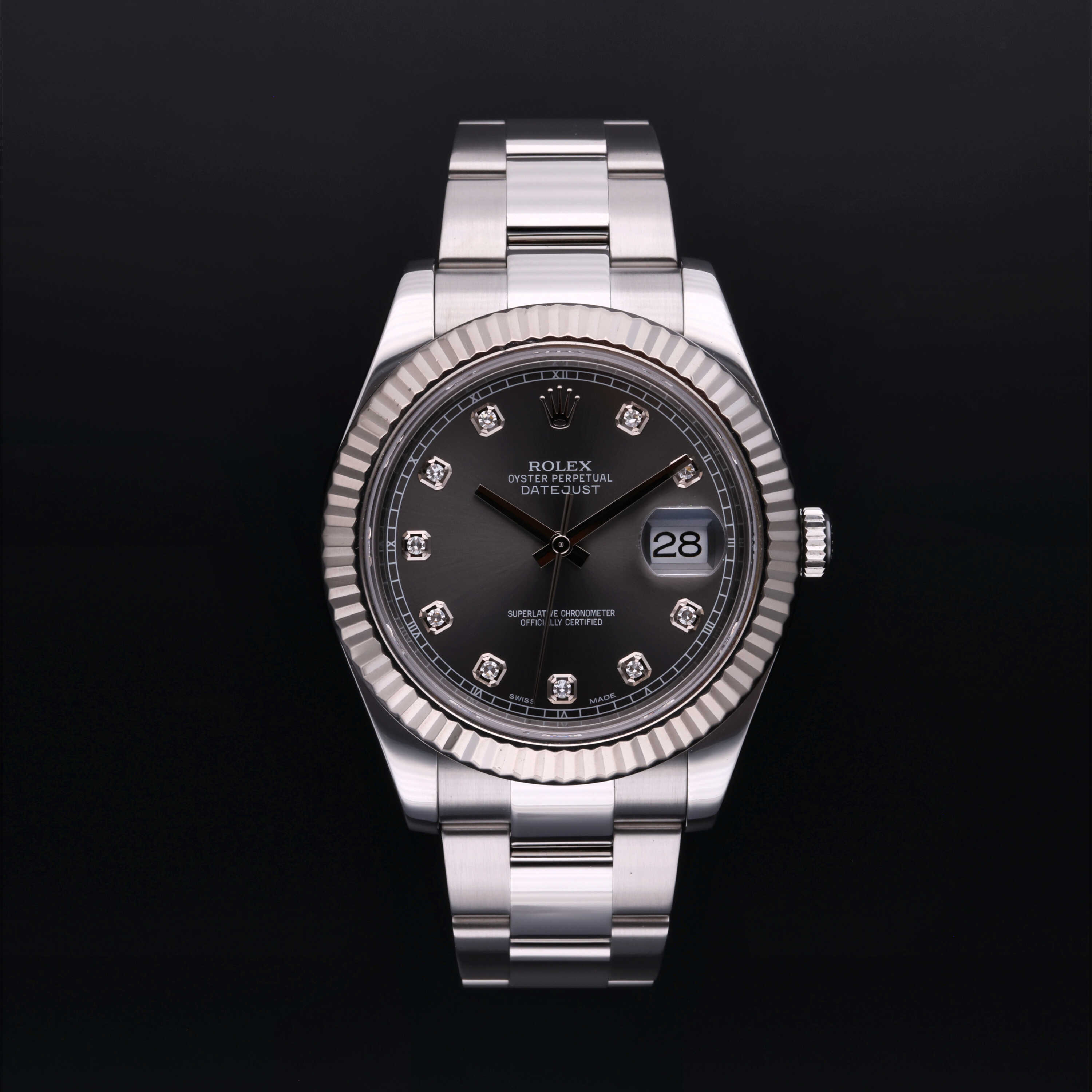 Rolex Certified PreOwned Datejust II 41 mm in White Rolesor, 116334 Tourneau Bucherer