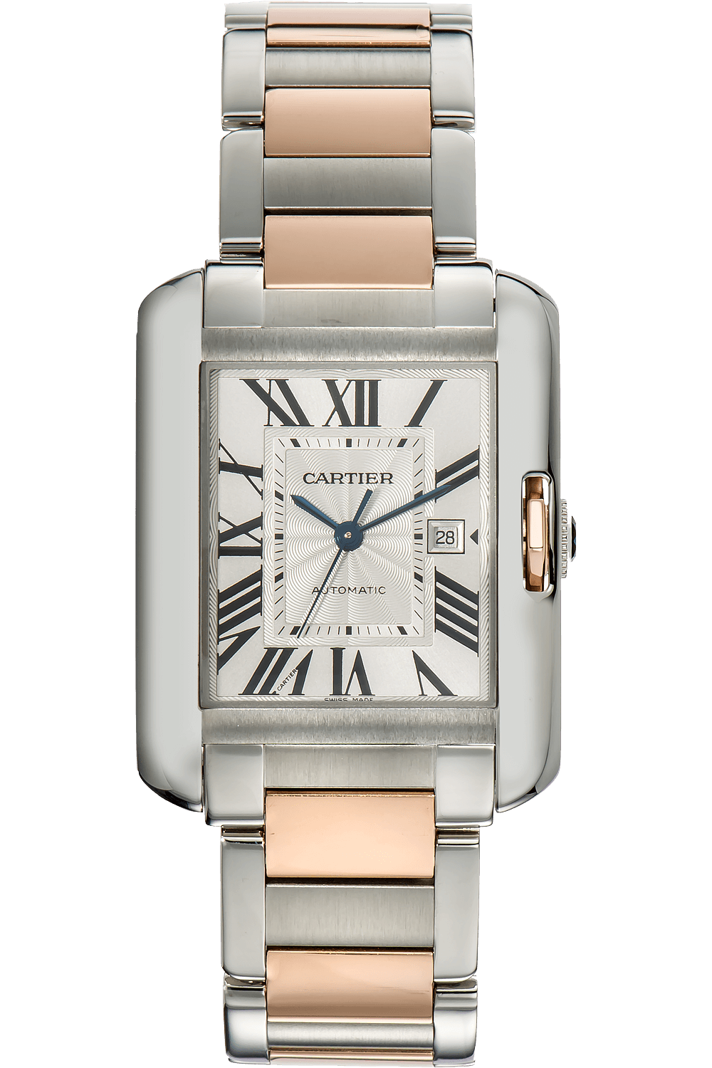 Cartier Tank Anglaise 18K Rose Gold Large Mens Watch Box/Papers W5310002 3504