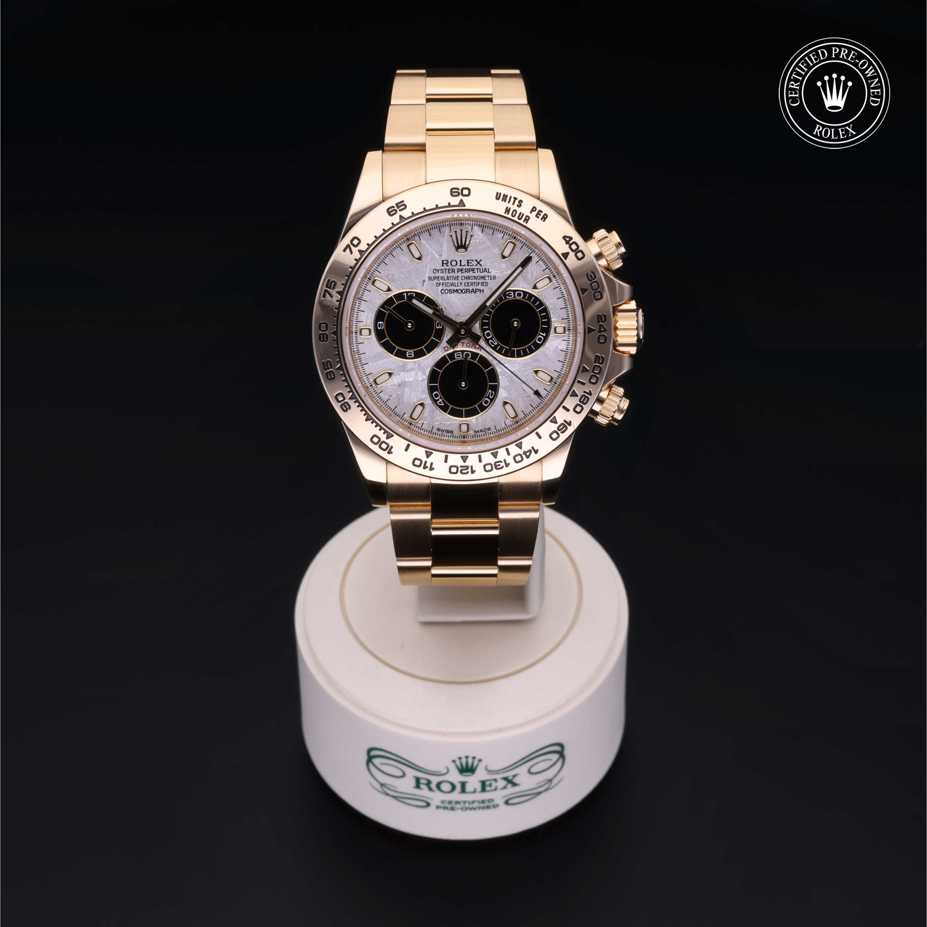 ROLEX Oyster Cosmograph ダイヤル Rolex Cosmograph Daytona 116508-0015 Meteorite Dial Oyster Yellow