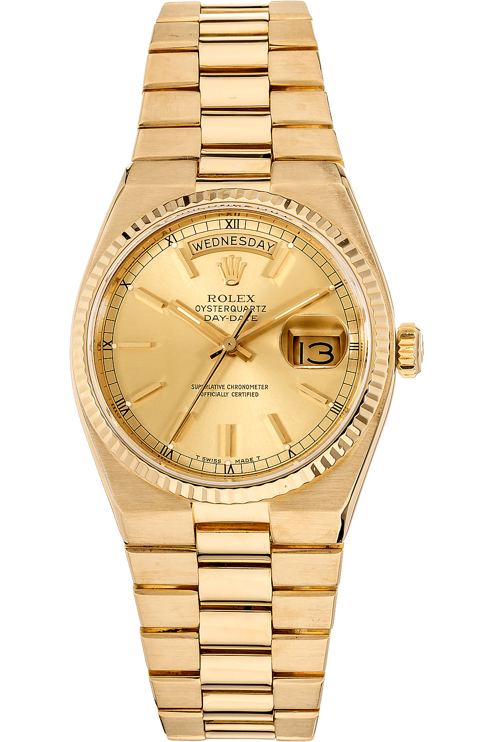 day-date circa 1984 yellow gold quartz