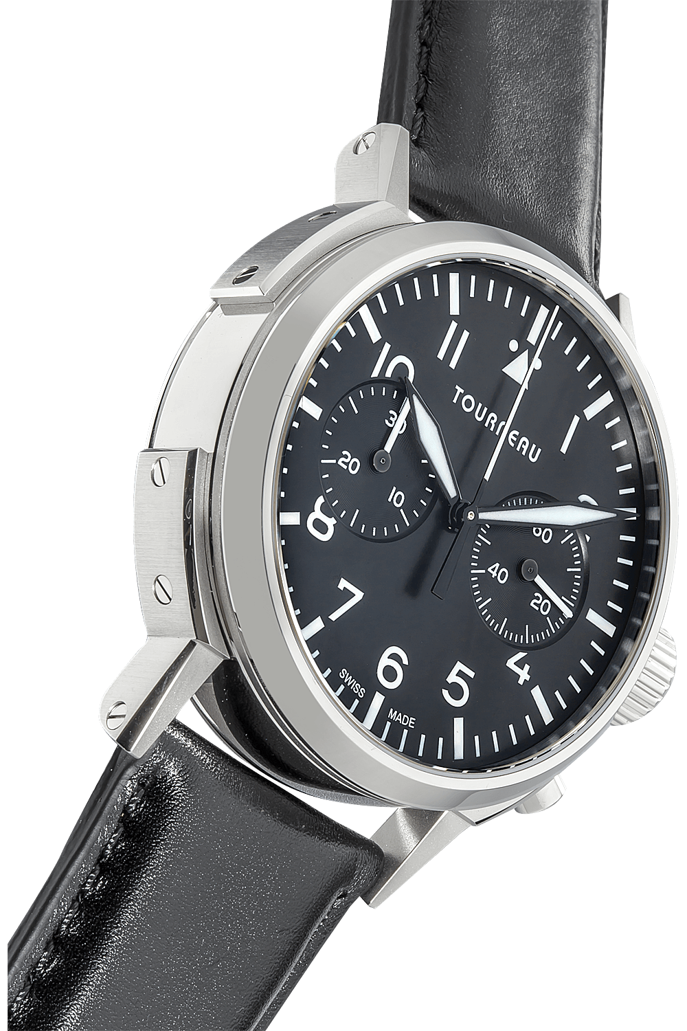 Tourneau TNY 40mm Chronograph Aviator in Stainless Steel (TNY0100023)