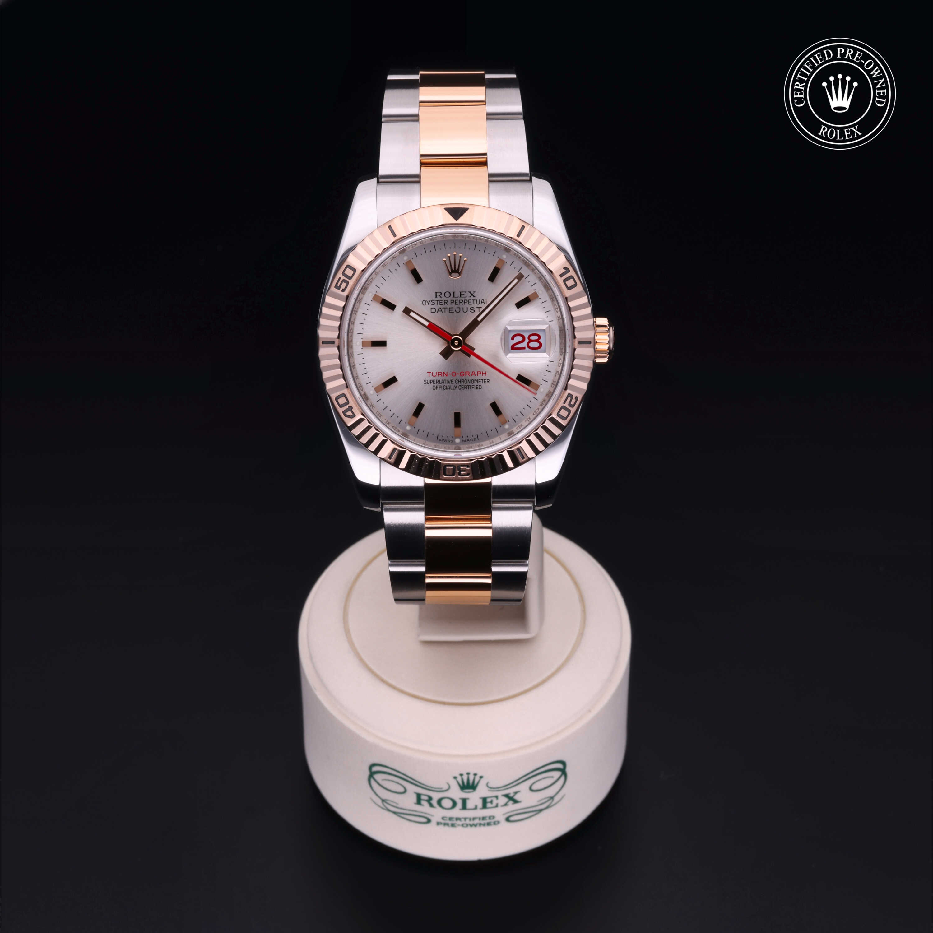 Rolex turn o graph rose gold cheap