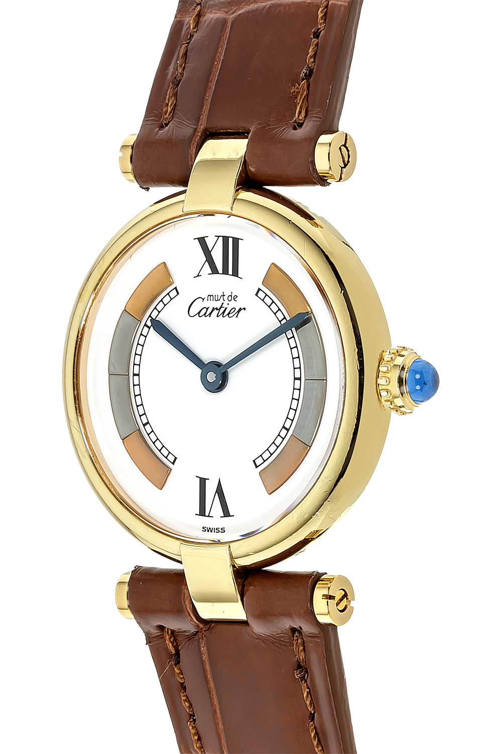 Pre-Owned Cartier Plated Yellow Gold Must de Cartier Vermeil
