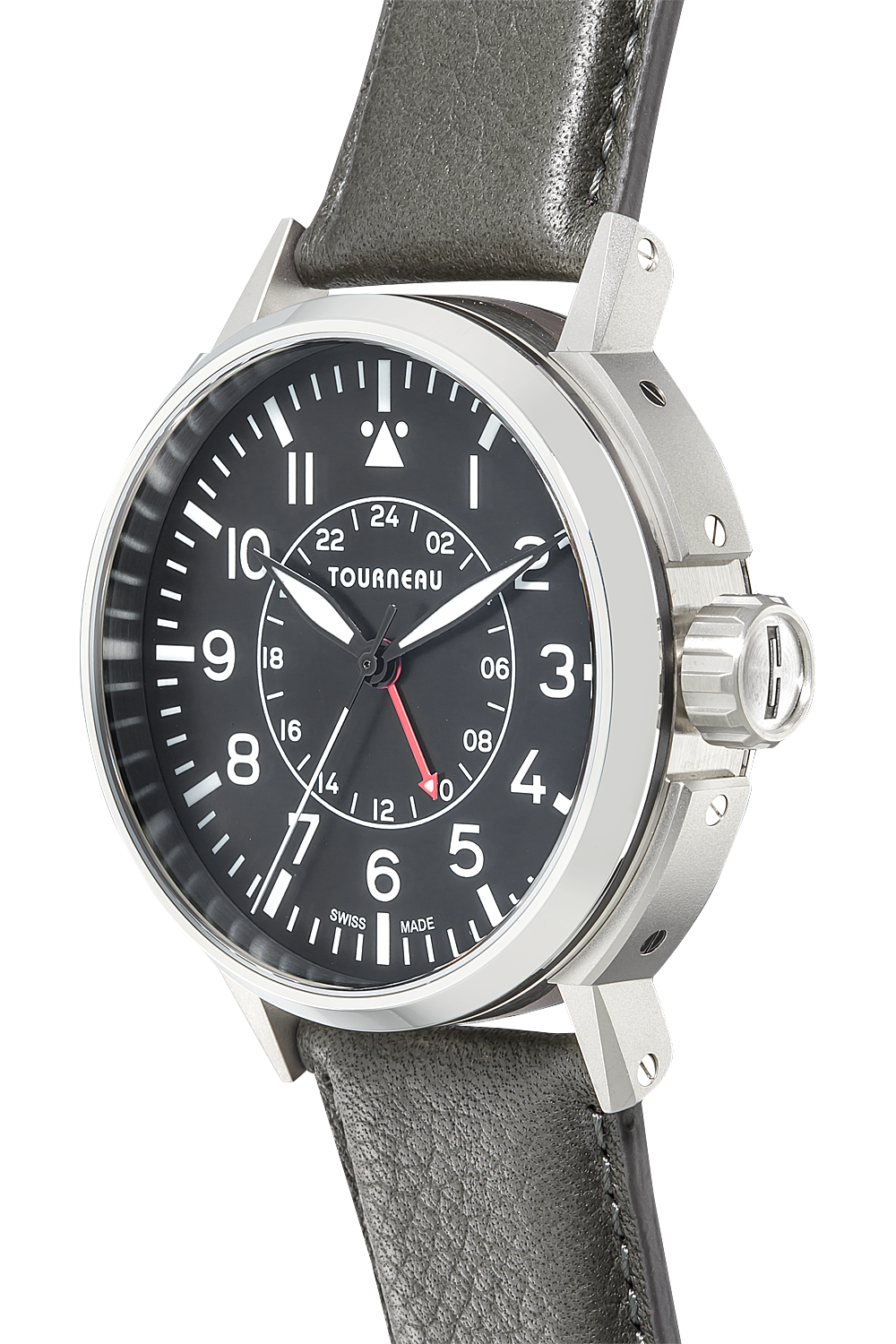 tny 44mm aviator gmt in stainless steel