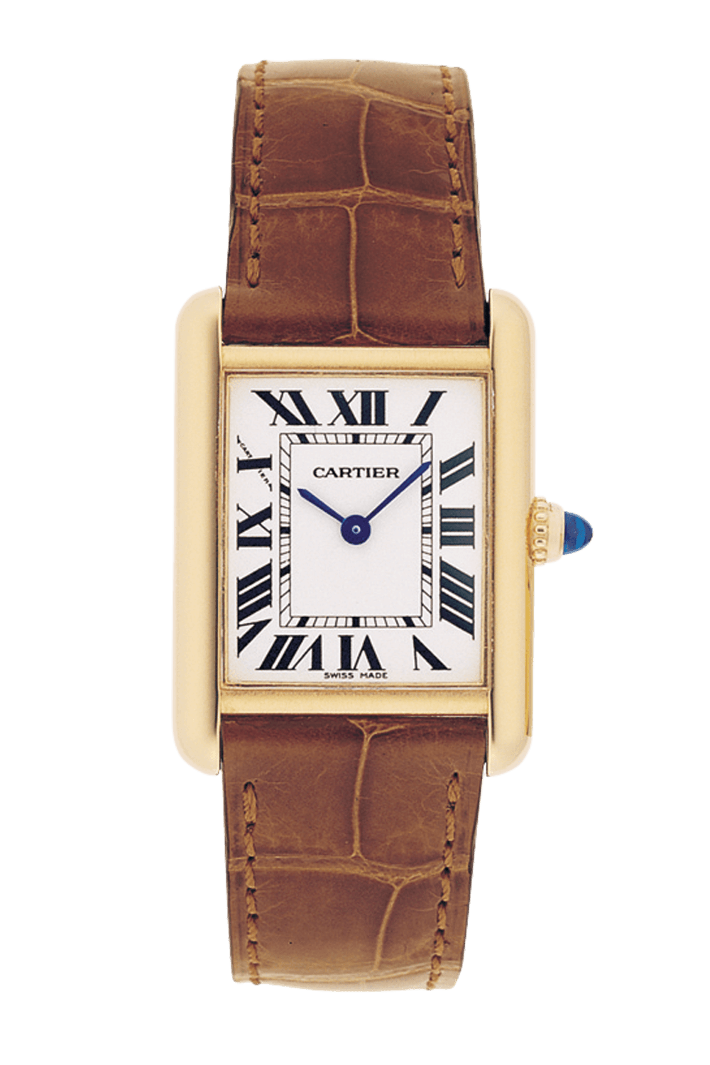 Cartier Women's Tank Louis , Small Model Watch (W1529856) | Yellow Gold | 29.5 mm x 22 mm | Tourneau