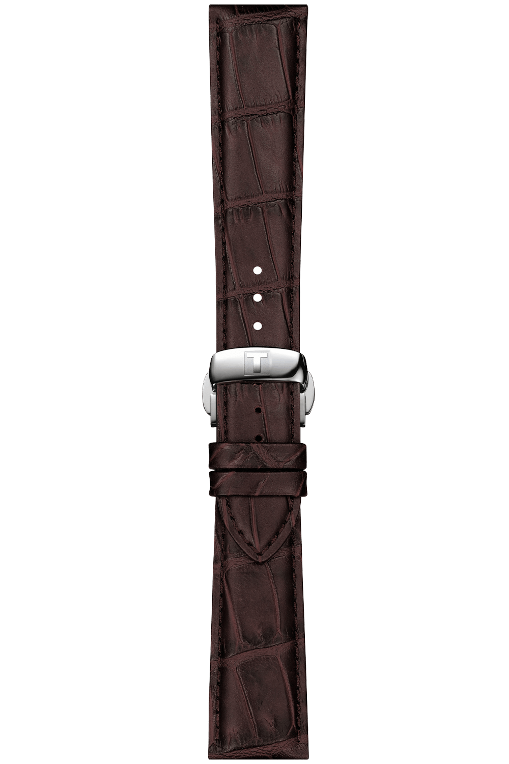tissot mens gentleman auto stainless steel dress watch brown t1274071605101 Tissot Gentlemen Silver Dial Brown Leather Strap Watch for Men